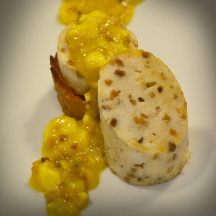 Rollitos de pollo en salsa pepitoria